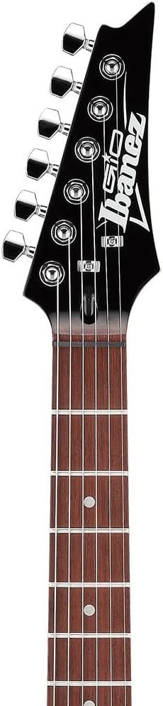 Ibanez 6 String Solid-Body Electric Guitar, Right, Transparent Red Burst (GRX70QATRB)