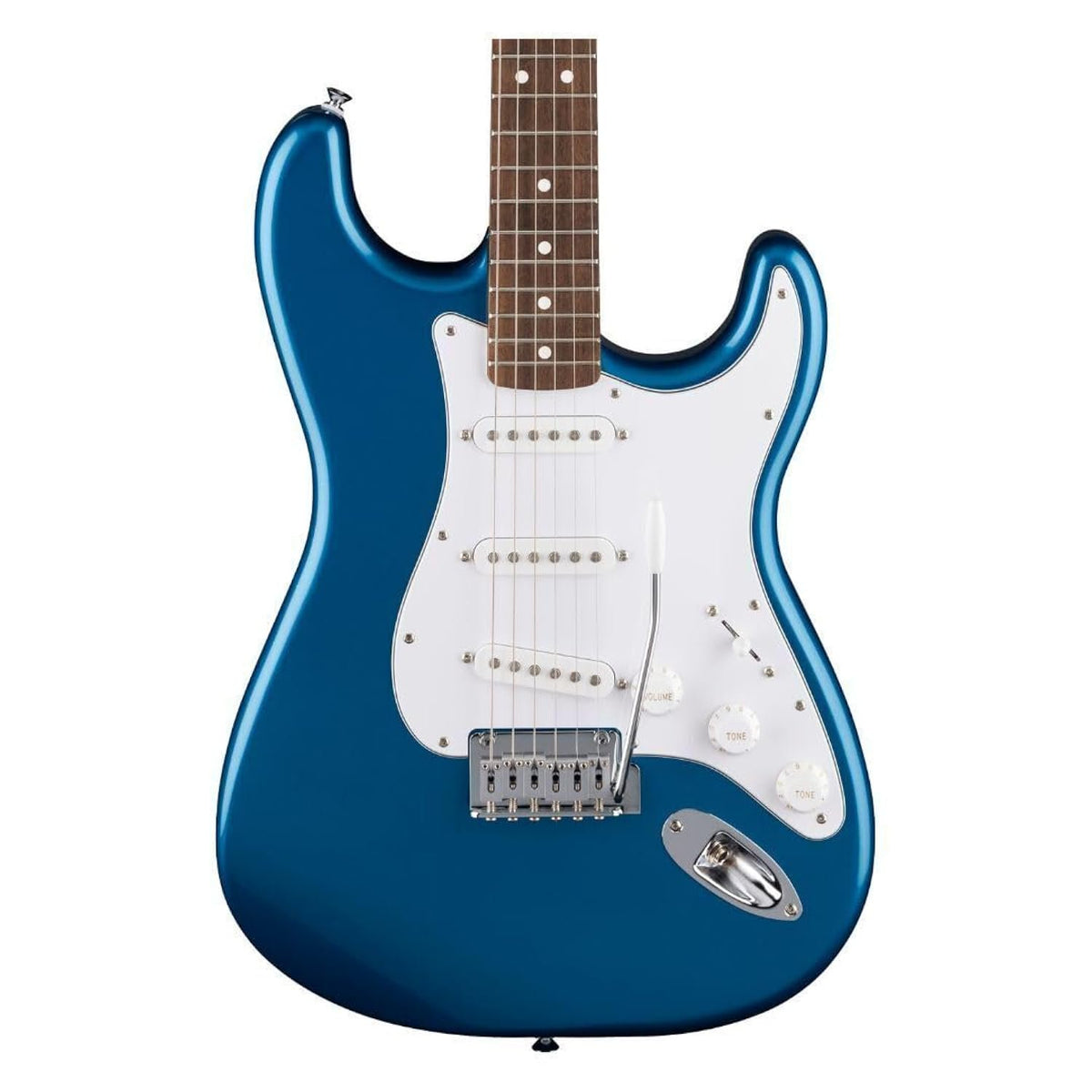 Fender Standard Stratocaster, Electric Guitar, with 2-Year Warranty, Modern "C" Shaped Neck, Laurel Fingerboard, White Pickguard, Aqua Marine Metallic