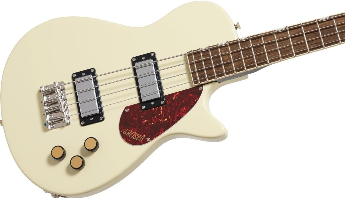 Gretsch Streamliner Jet Club Single-cut Electric Bass Guitar - Vintage White