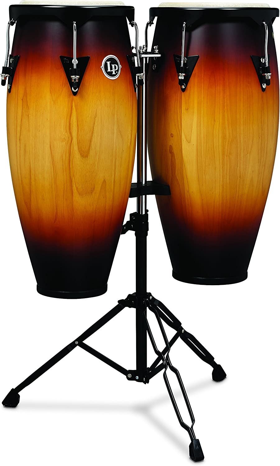 Latin Percussion LP City Wood Congas 10" & 11" Set - Vintage Sunburst