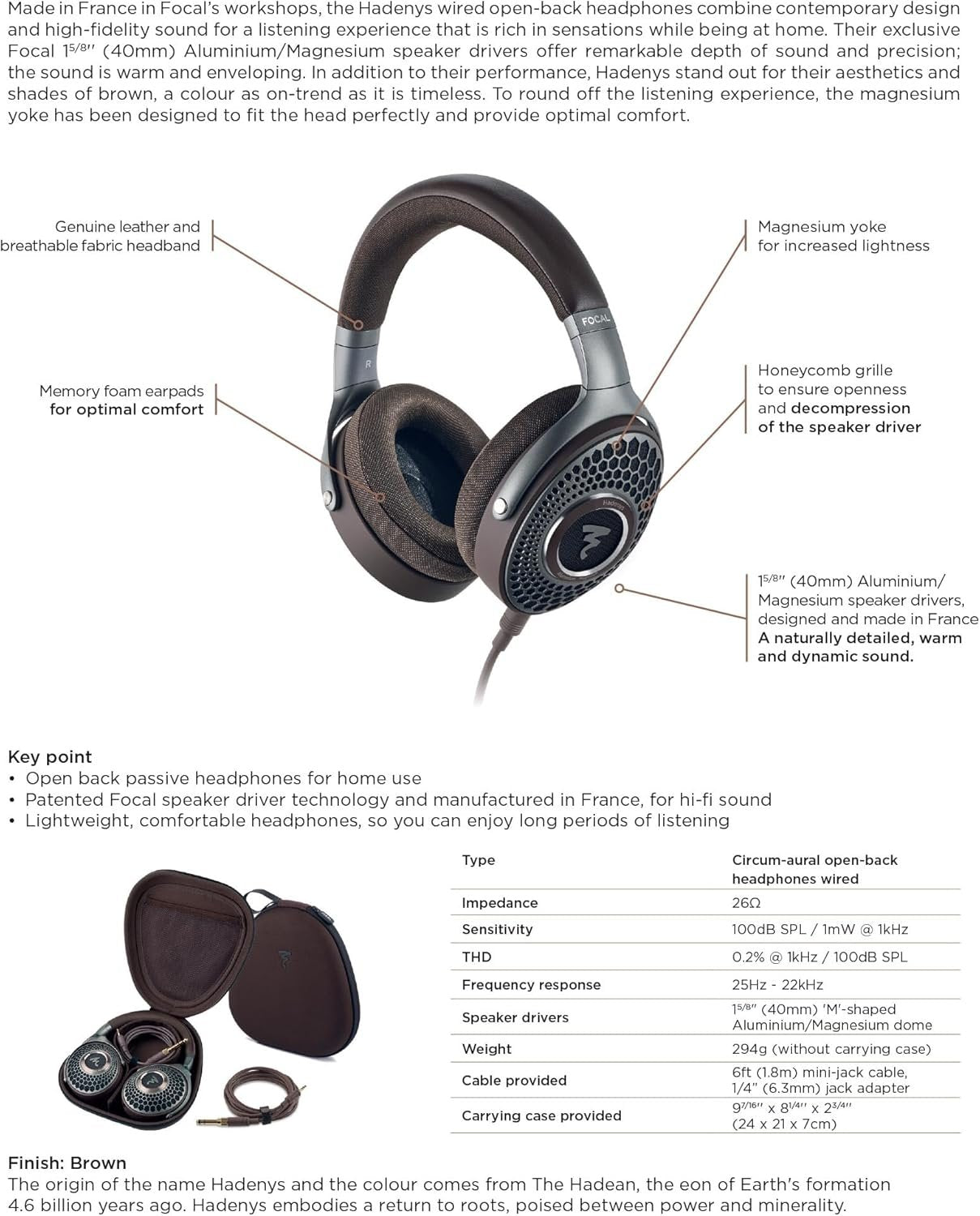 Focal HADEYNS High-Fidelity Open-Back Headphones