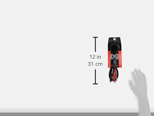 Hosa CPR-202 Dual 1/4" TS to Dual RCA Stereo Interconnect Cable, 2 Meters, 6.6 Feet, Black