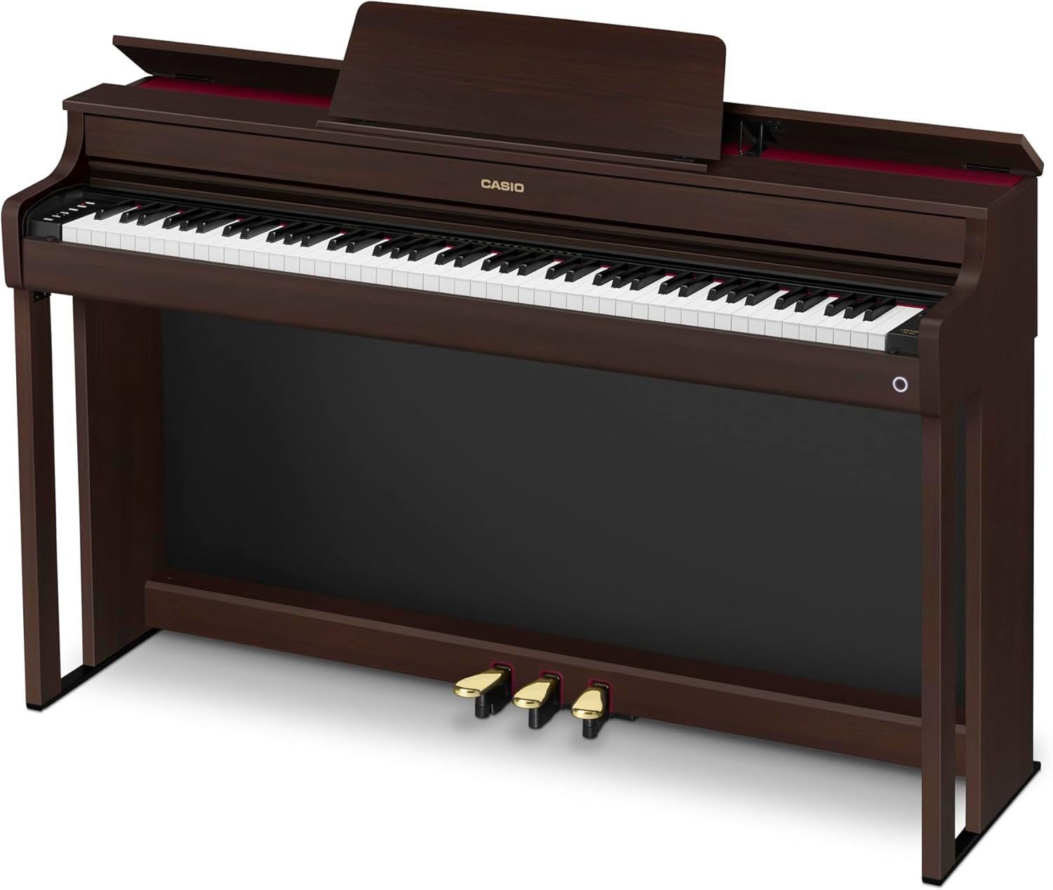 Casio CELVIANO AP-300 Console Digital Piano, with 88 Weighted Keys, 19 Tones, 40W Speaker System, Bluetooth Audio/MIDI, USB, Rosewood Finish (AP-300BN)