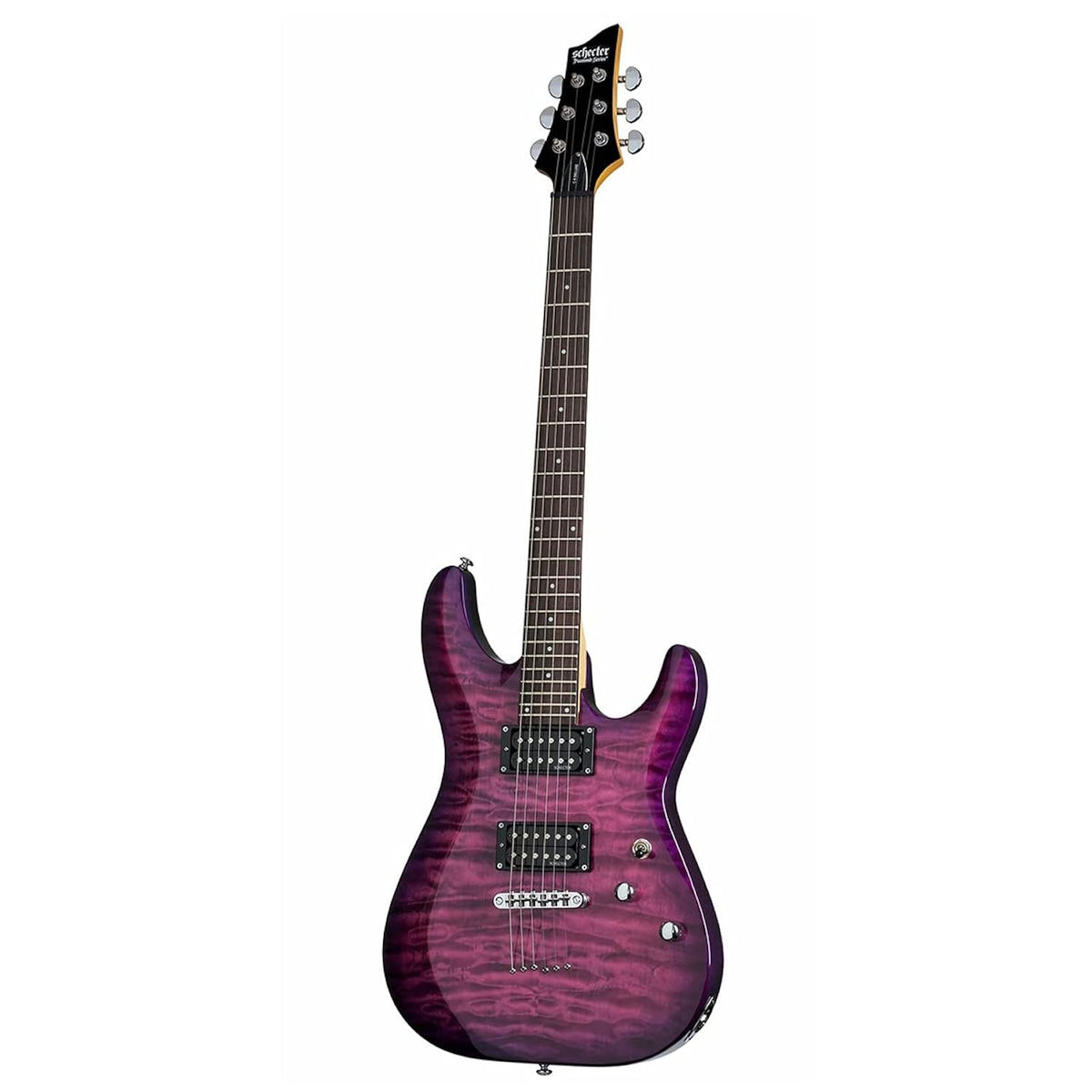 Schecter C-6 Plus Solid-Body Electric Guitar, EM