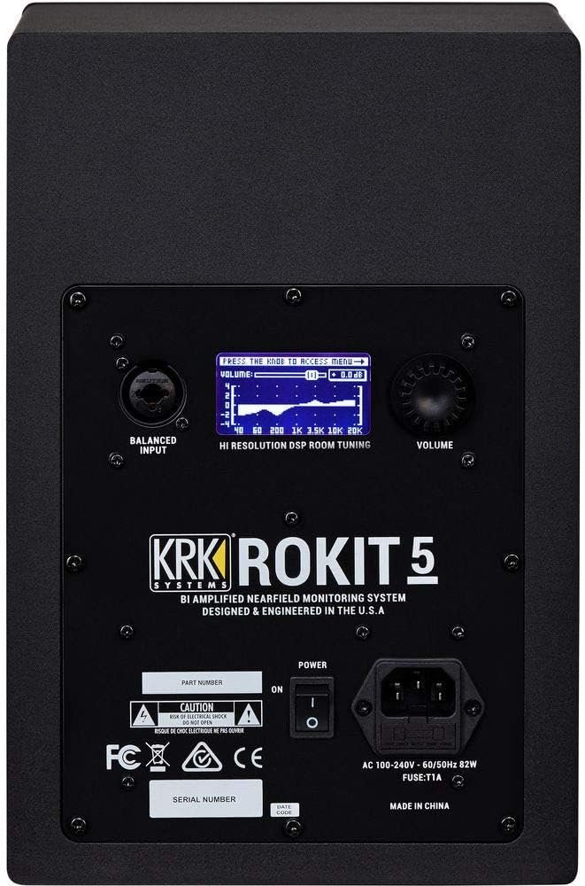 KRK RP5 Rokit G4 Studio Monitor, Black (RP5G4-NA)