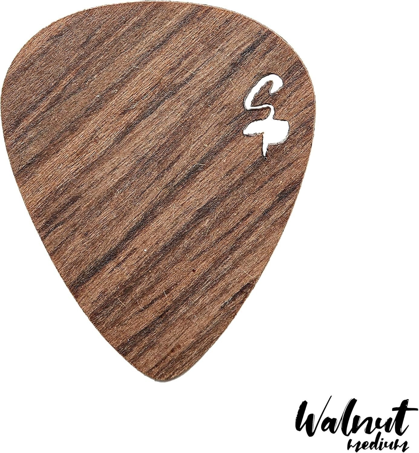 Stickpick | Set of 7 flexible guitar picks made of real wood | For electric, acoustic and bass guitars in various strengths | In aluminum can | Sustainably manufactured | Made in Germany