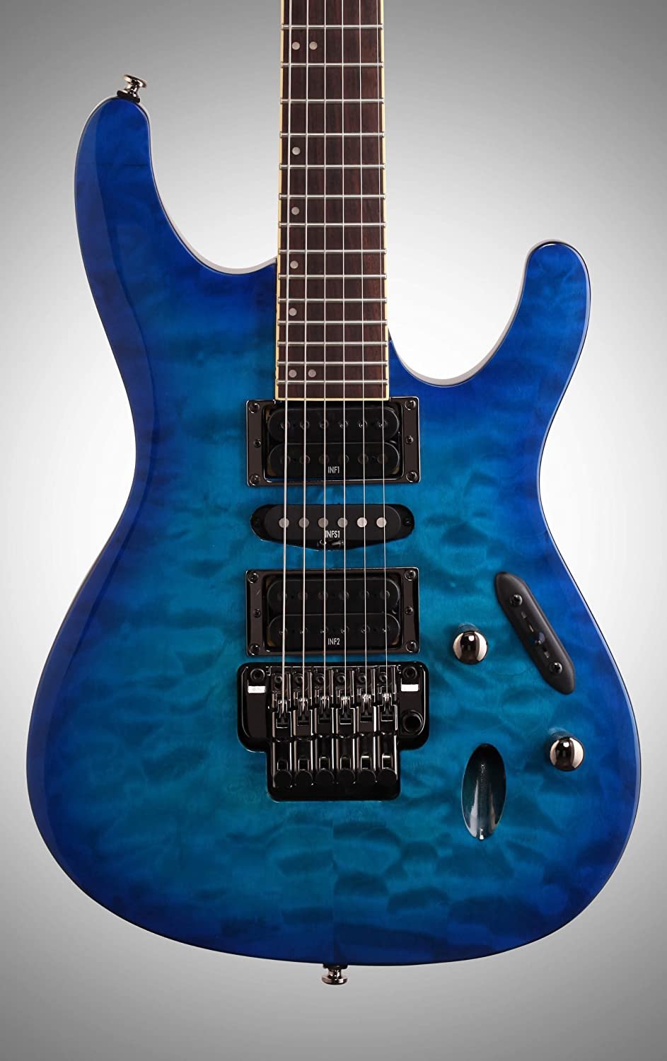 Ibanez S670QM S Series Electric Guitar Sapphire Blue