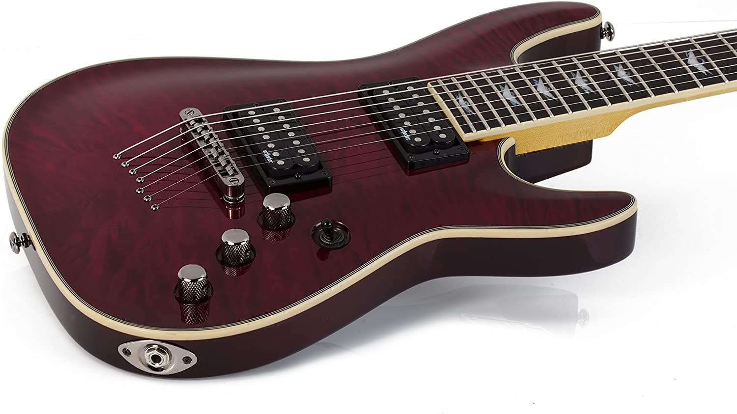 Schecter Omen Extreme-7 Electric Guitar (Black Cherry)