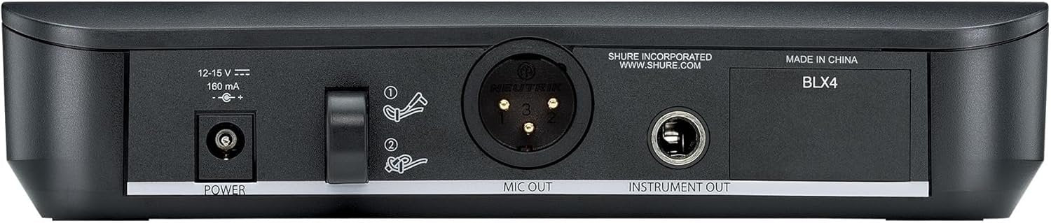 Shure BLX14/P31 Wireless Microphone System - 14-Hour Battery Life, 300 ft Range, UHF | Includes PGA31 Headset Mic, Bodypack Transmitter, Single Channel Receiver | H11 Band (BLX14/P31-H11)