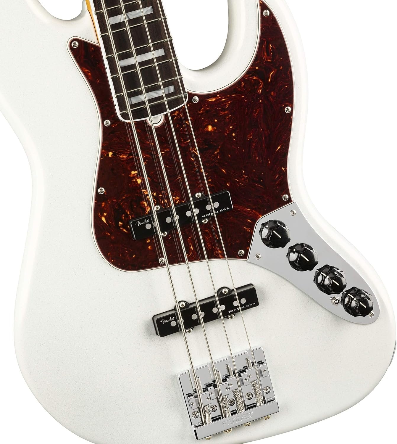 Fender American Ultra Jazz Bass, Arctic Pearl, Rosewood Fingerboard