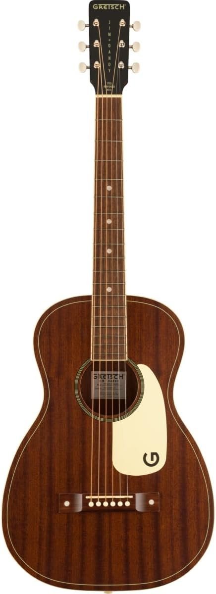 Grestch Jim Dandy Parlor 6-String Right-Handed Acoustic Guitar with Walnut Fingerboard and Nato C-Shaped Neck (Frontier Satin)