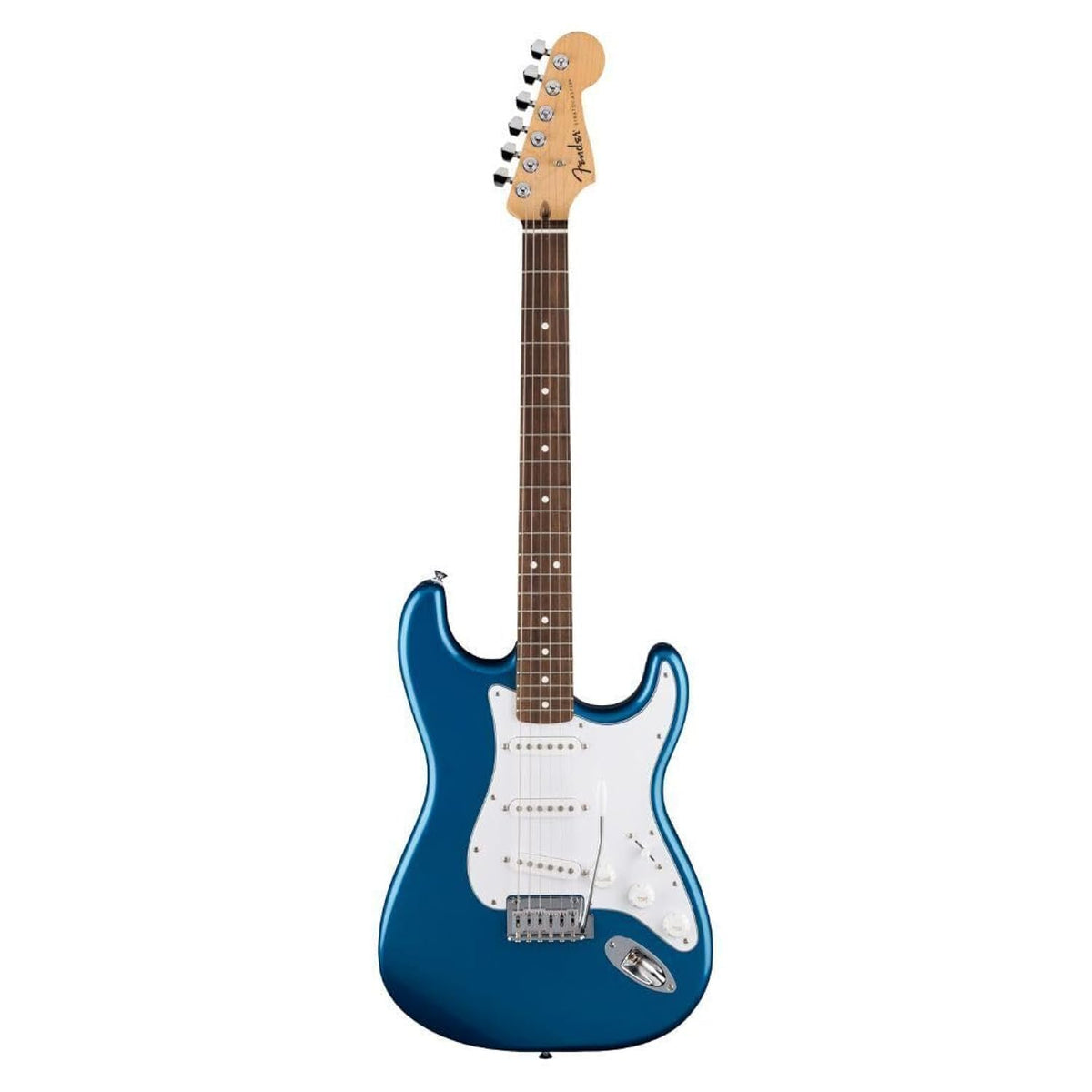 Fender Standard Stratocaster, Electric Guitar, with 2-Year Warranty, Modern "C" Shaped Neck, Laurel Fingerboard, White Pickguard, Aqua Marine Metallic