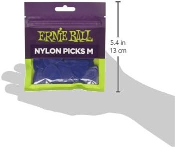 Ernie Ball Nylon Guitar Picks, Medium, 50-pack (P09131)