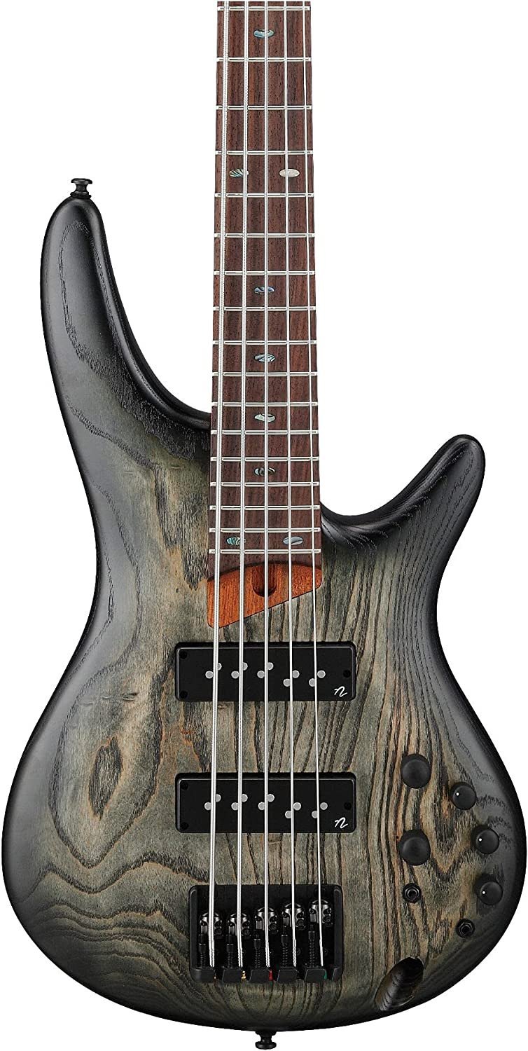 Ibanez SR Standard 5-String Electric Bass Guitar (Black Stained Burst, Right-Hand)