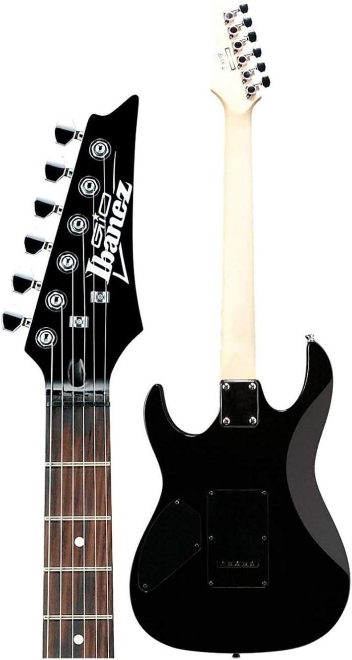 Ibanez 6 String Solid-Body Electric Guitar, Right, Transparent Green Burst (GRX70QATEB)