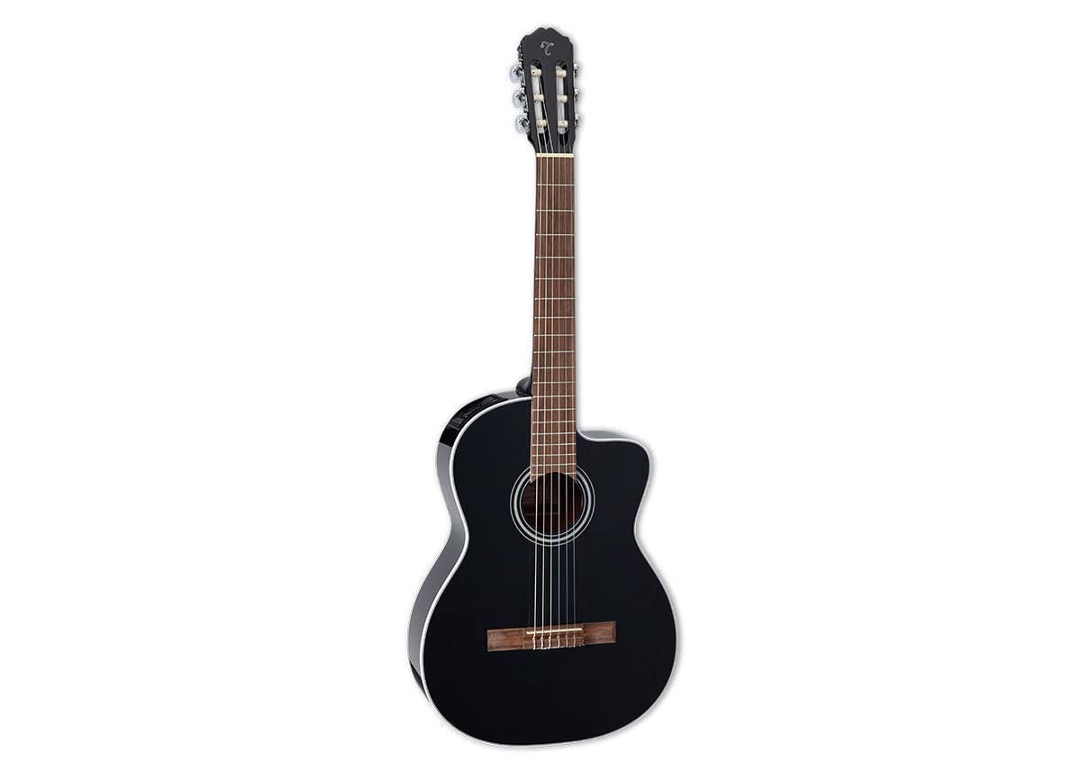 Takamine GC2CE Classical Cutaway Acoustic-Electric Guitar with Solid Spruce Top and Mahogany Body - Black