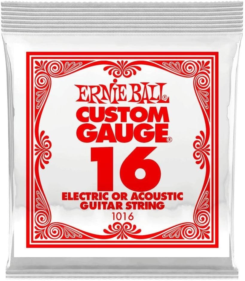 Ernie Ball Guitar Strings (EB 1016 .016 Plain Steel Single)