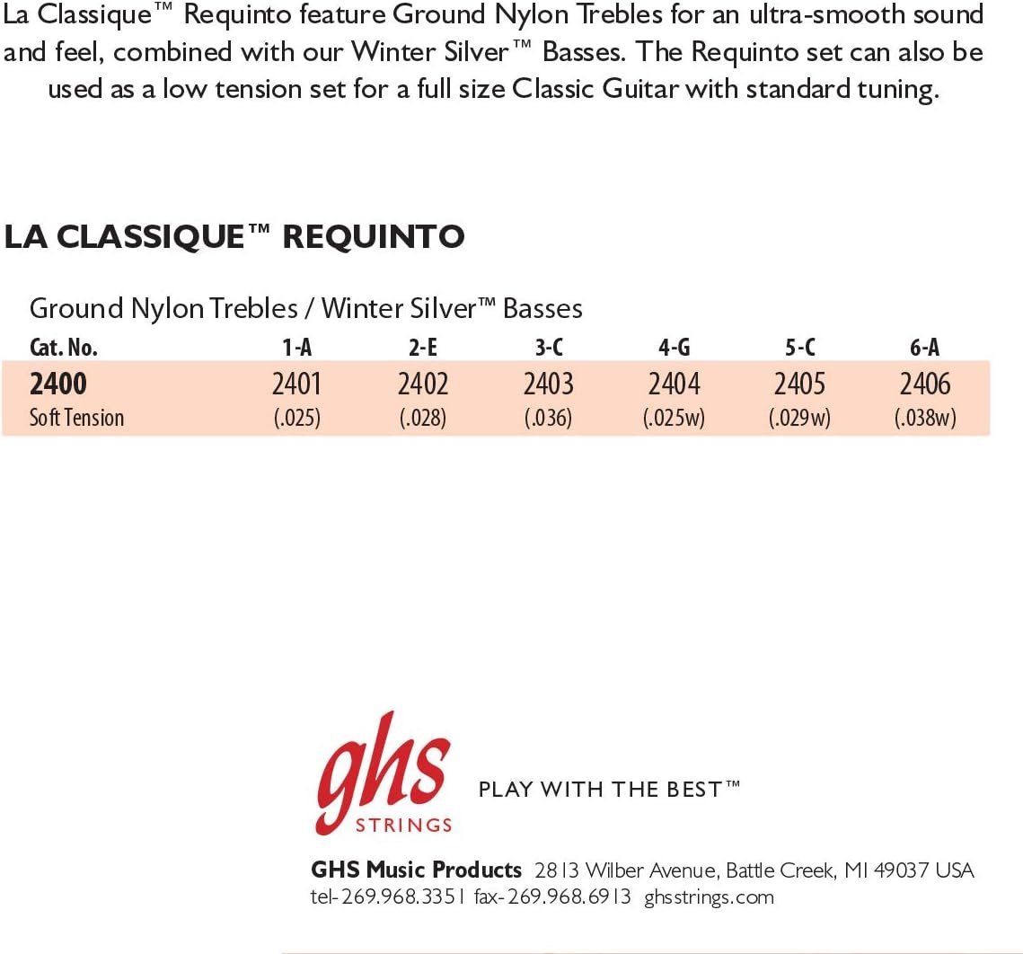 GHS Strings Classical Guitar Strings (2300G Set)