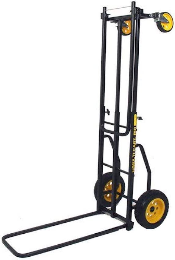Rock-N-Roller R10RT (Max) 8-in-1 Folding Multi-Cart/Hand Truck/Dolly/Platform Cart/34" to 52" Telescoping Frame/500 lbs. Load Capacity, Black