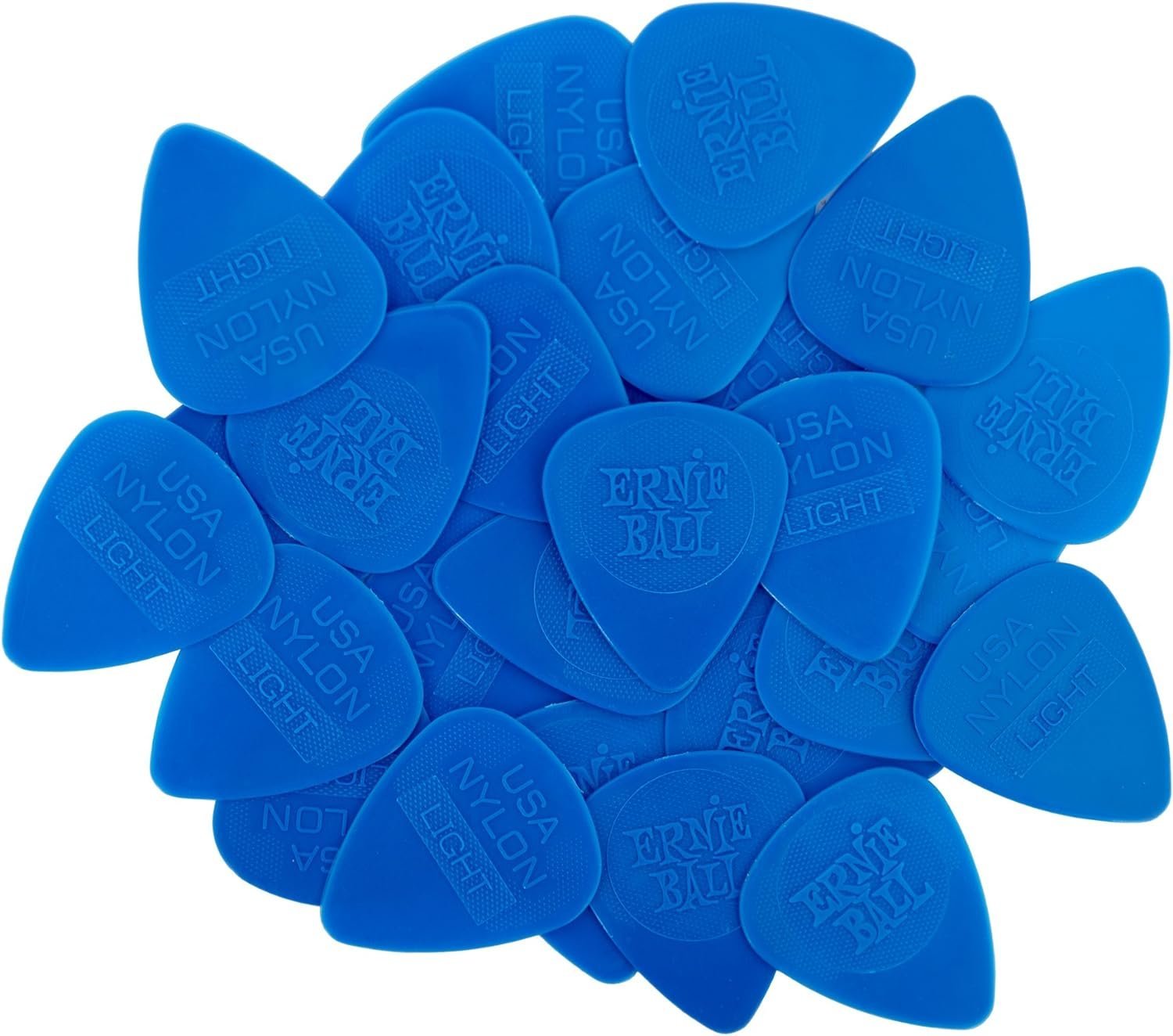 Ernie Ball Nylon Guitar Picks, Thin, 50-pack (P09130)
