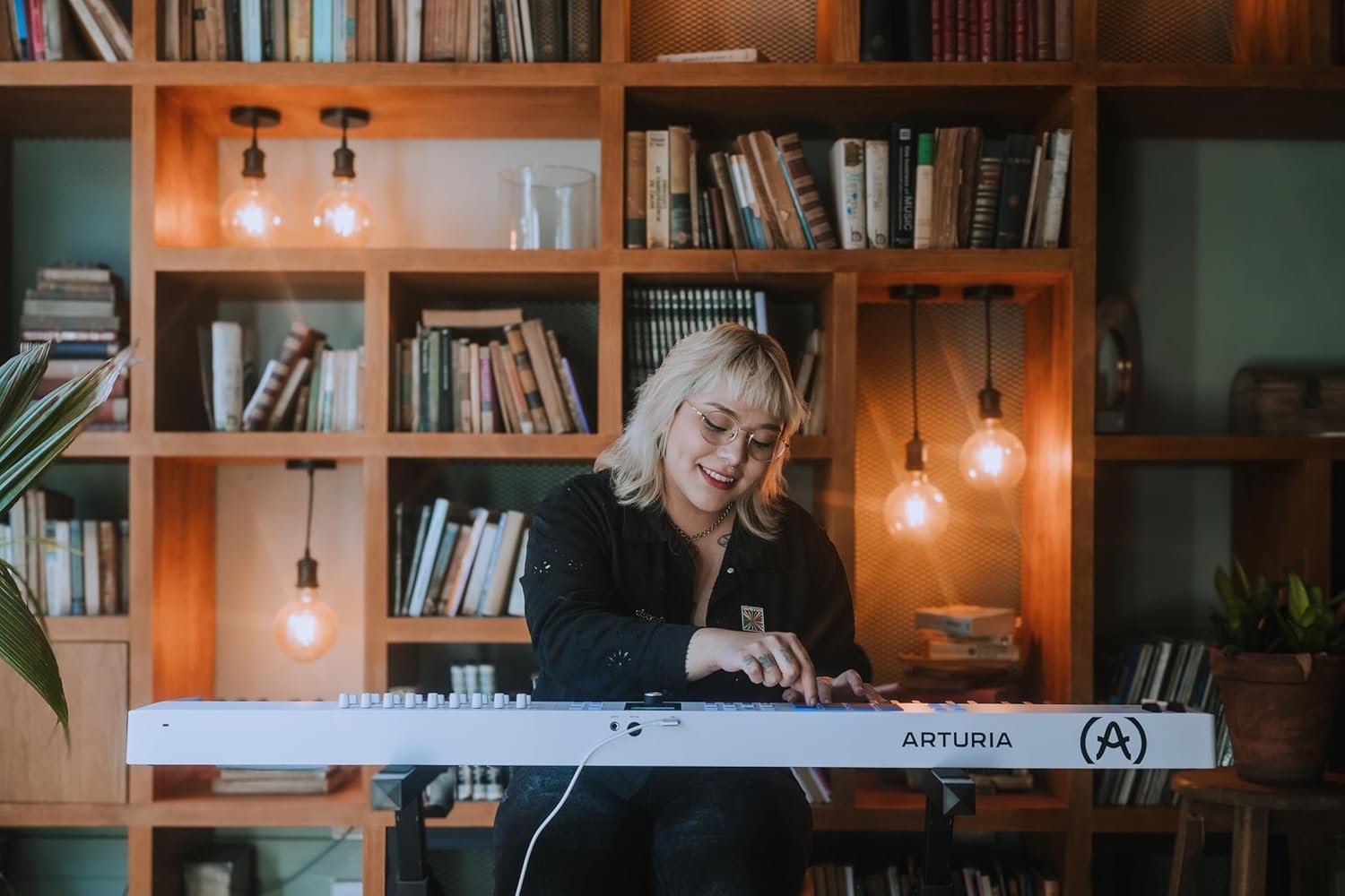 Arturia KeyLab Essential 88 mk3 — 88 key USB MIDI Controller Keyboard with Analog Lab V Software Included, White