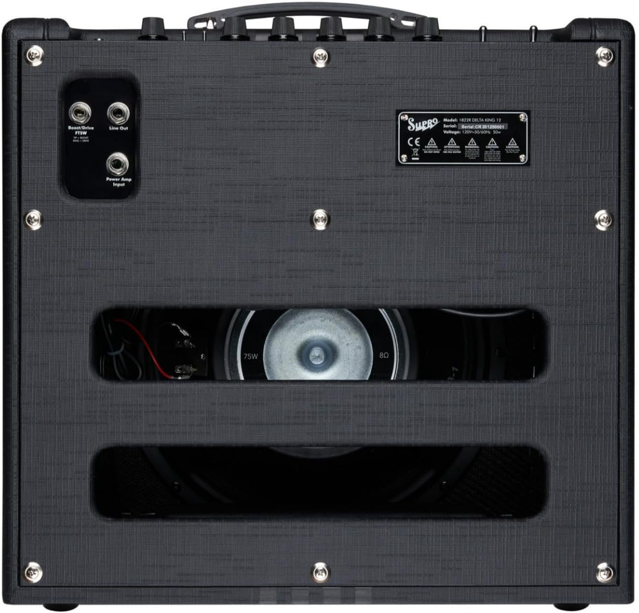 Supro Delta King 12 1 x 12-inch 15-watt Tube Combo Amp - Black and Black