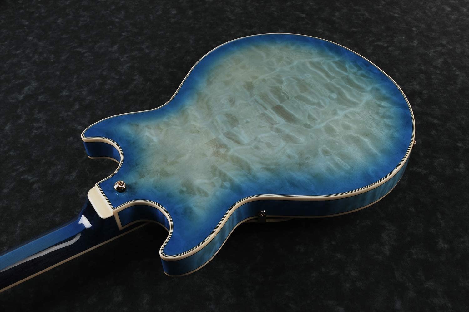 Ibanez AM93QM Artcore Expressionist Semi-Hollow Body Jet Blue Burst