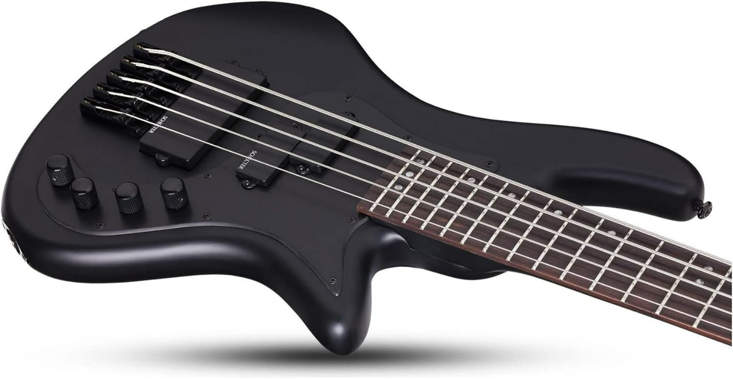 Schecter Stiletto Stealth - Satin Black, 5-String