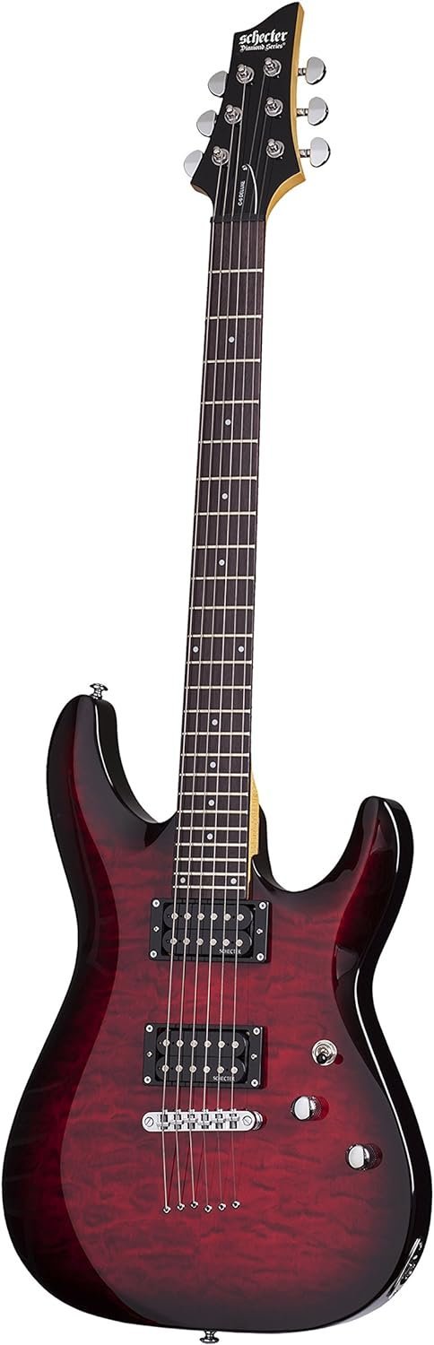 Schecter C-6 Plus Solid-Body Electric Guitar, STCB