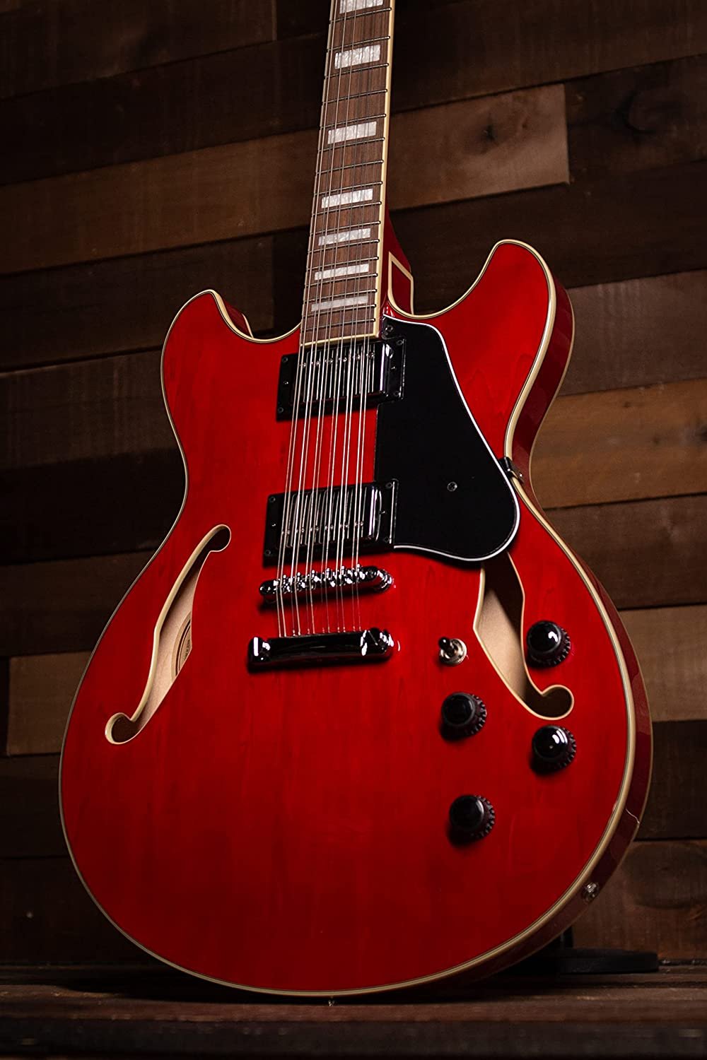 Ibanez Artcore AS7312 12-String Semi-Hollow Electric Guitar Transparent Red