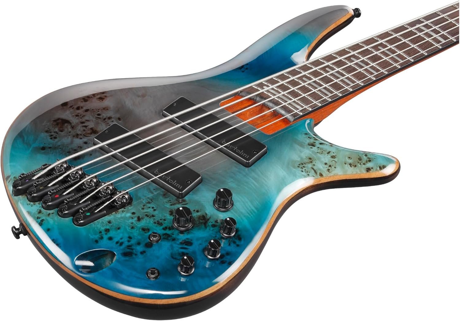 Ibanez Bass Workshop SRMS805 Multi-scale 5-string Bass Guitar - Tropical Seafloor