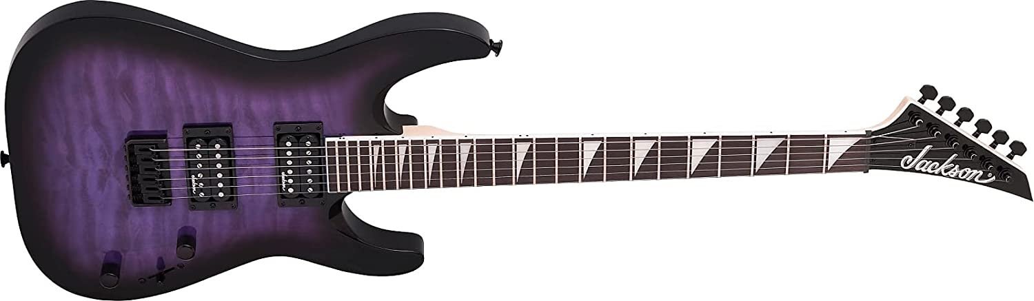 Jackson JS Series Dinky Arch Top JS32Q DKA HT Transparent Purple Burst