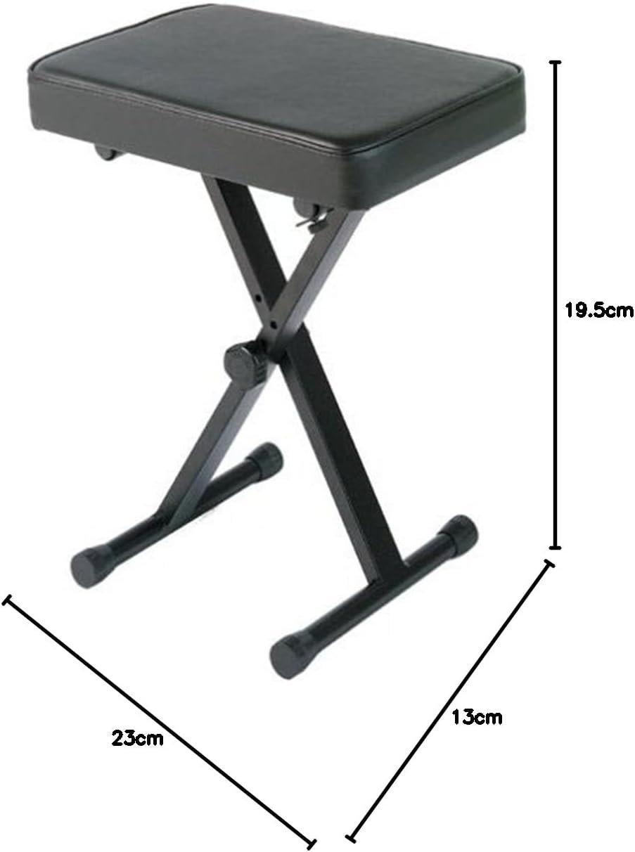 Yamaha PKBB1 Adjustable Padded Keyboard X-Style Bench Black