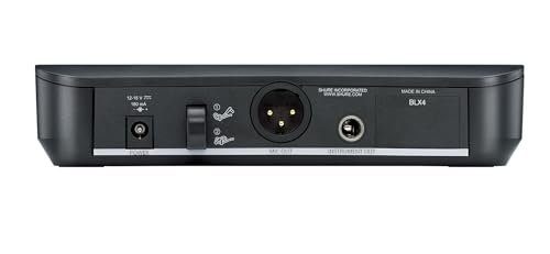 Shure BLX24/SM58 Wireless Microphone System - 14-Hour Battery Life, 300 ft Range, UHF | Includes SM58 Handheld Vocal Mic, Single Channel Receiver | H10 Band (BLX24/SM58-H10)