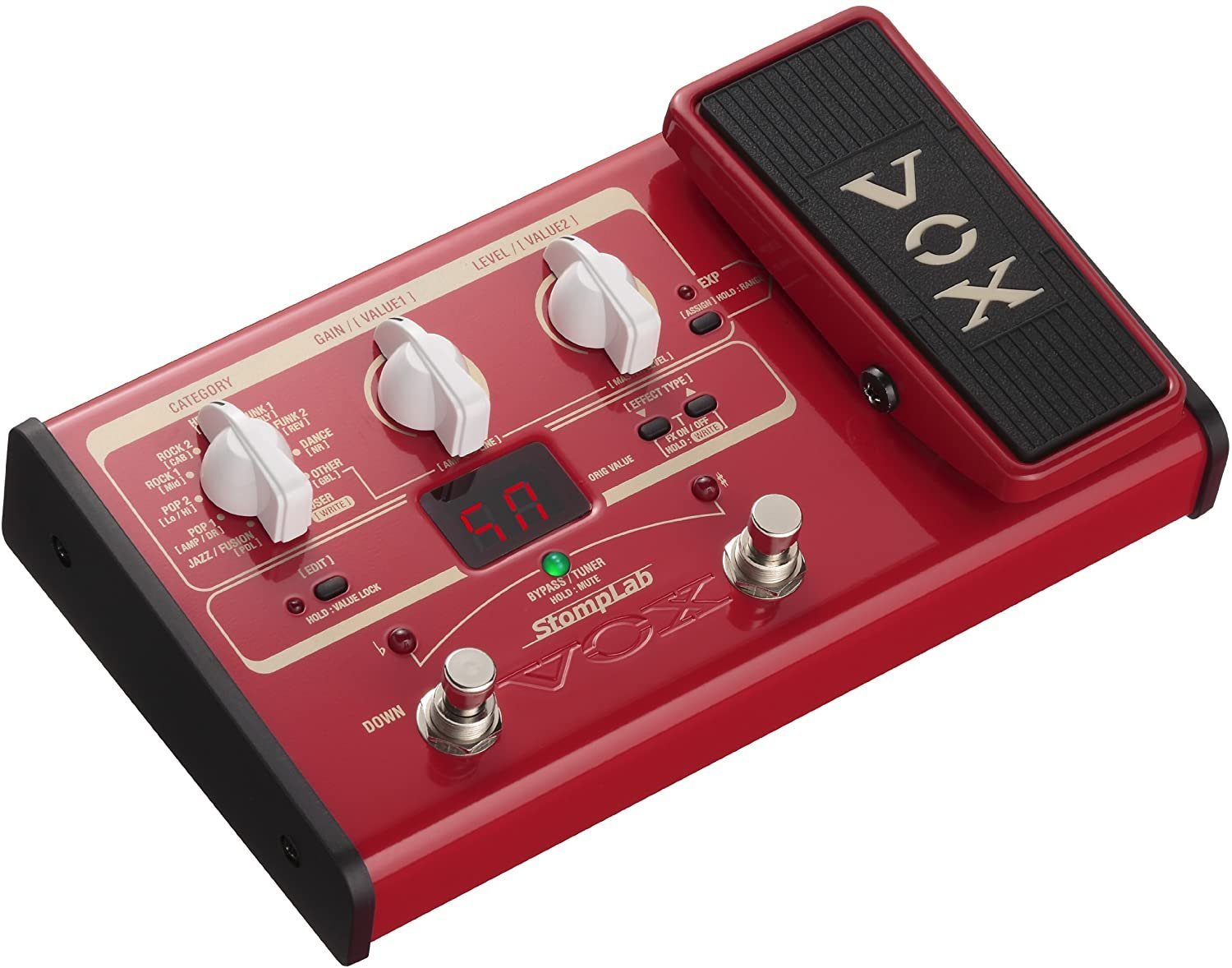 VOX StompLab 2B Multi-Effects Modeling Pedal with Expression for Bass Guitar