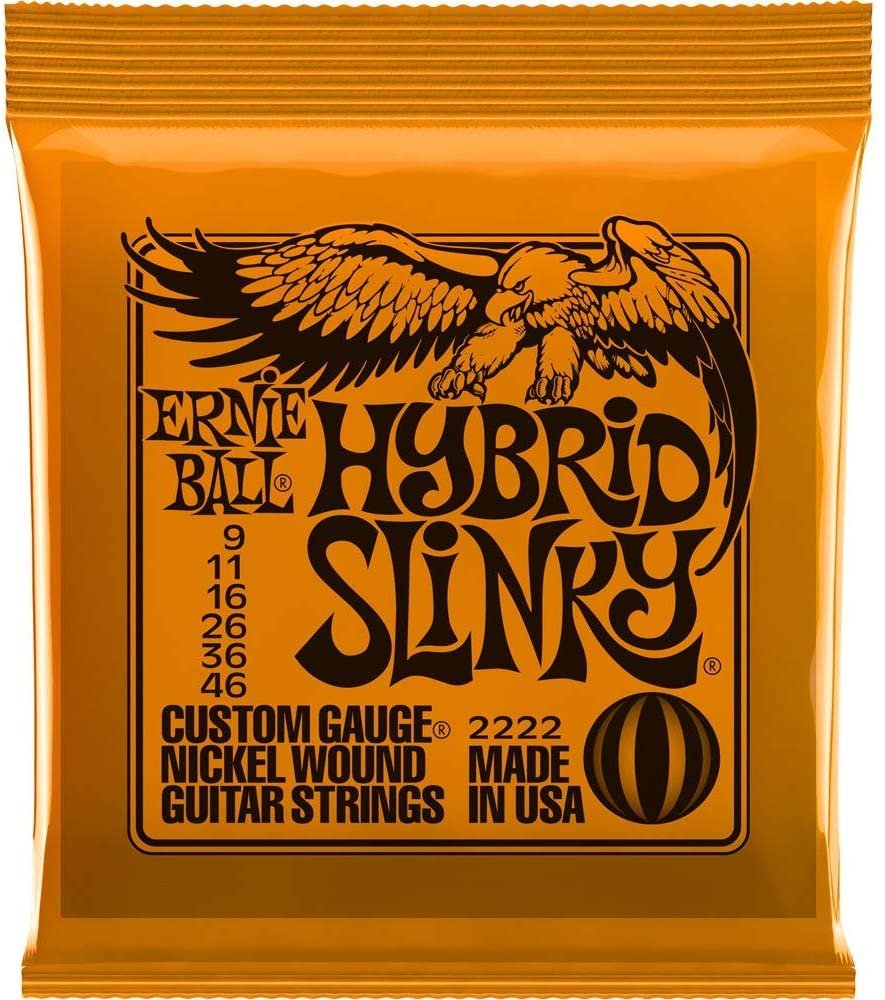 Ernie Ball 2222 Nickel Regular Slinky Orange Electric Guitar Strings 3 Pack