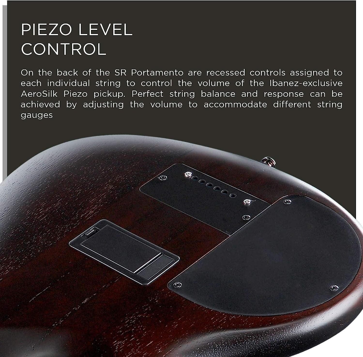 Ibanez SRF706 6-String Fretless Electric Bass Guitar Flat Brown Burst