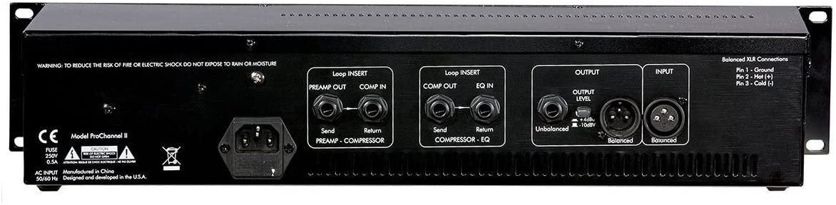 ART Pro Channel II Microphone Preamp/Compressor/EQ Professional Tube Based Selectable VU Metering