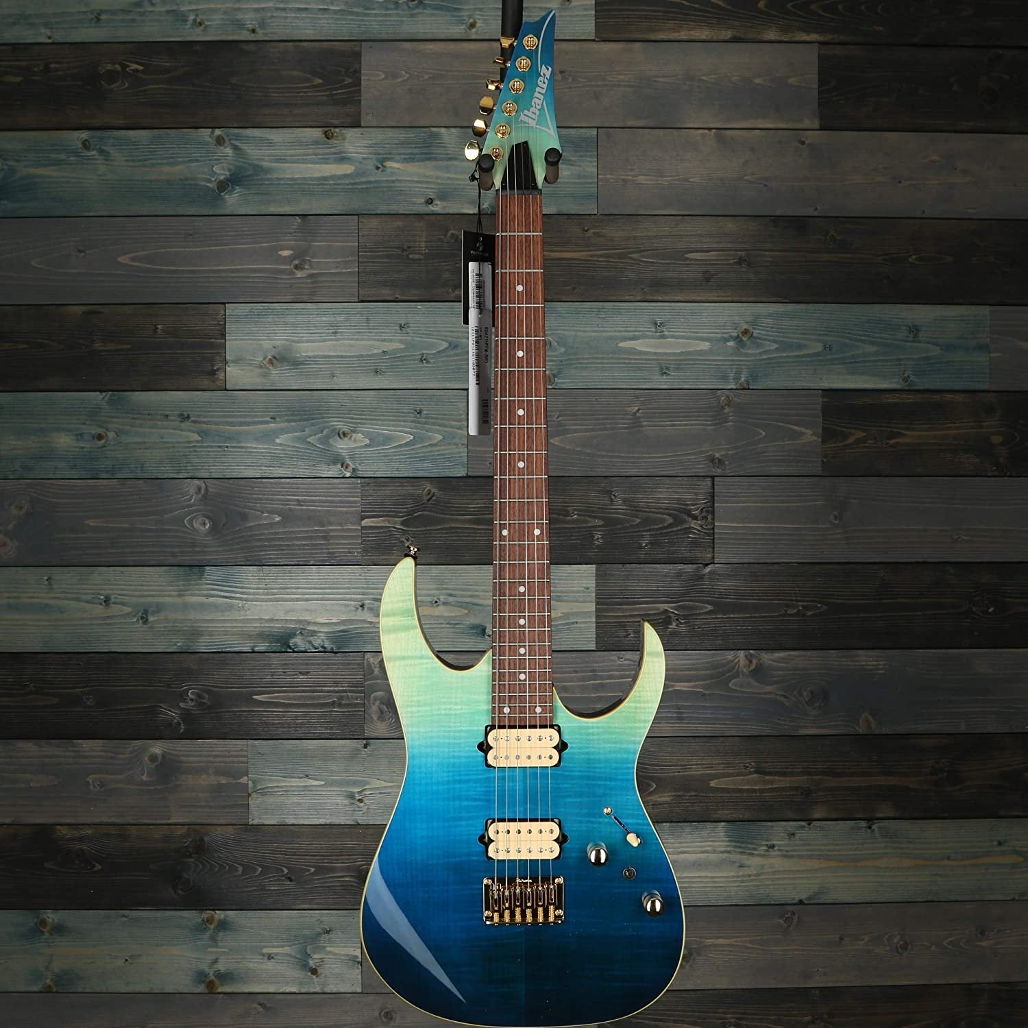Ibanez RG Standard Series RG421HPFM High Performance Electric Guitar, Jatoba Fretboard, Blue Reef Gradation