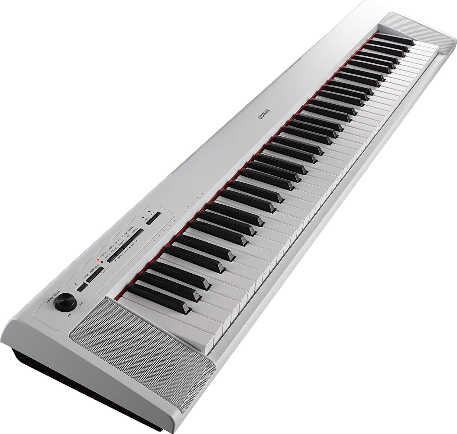 Yamaha NP32 76-Key Lightweight Portable Keyboard with PA130 Power Adapter, White