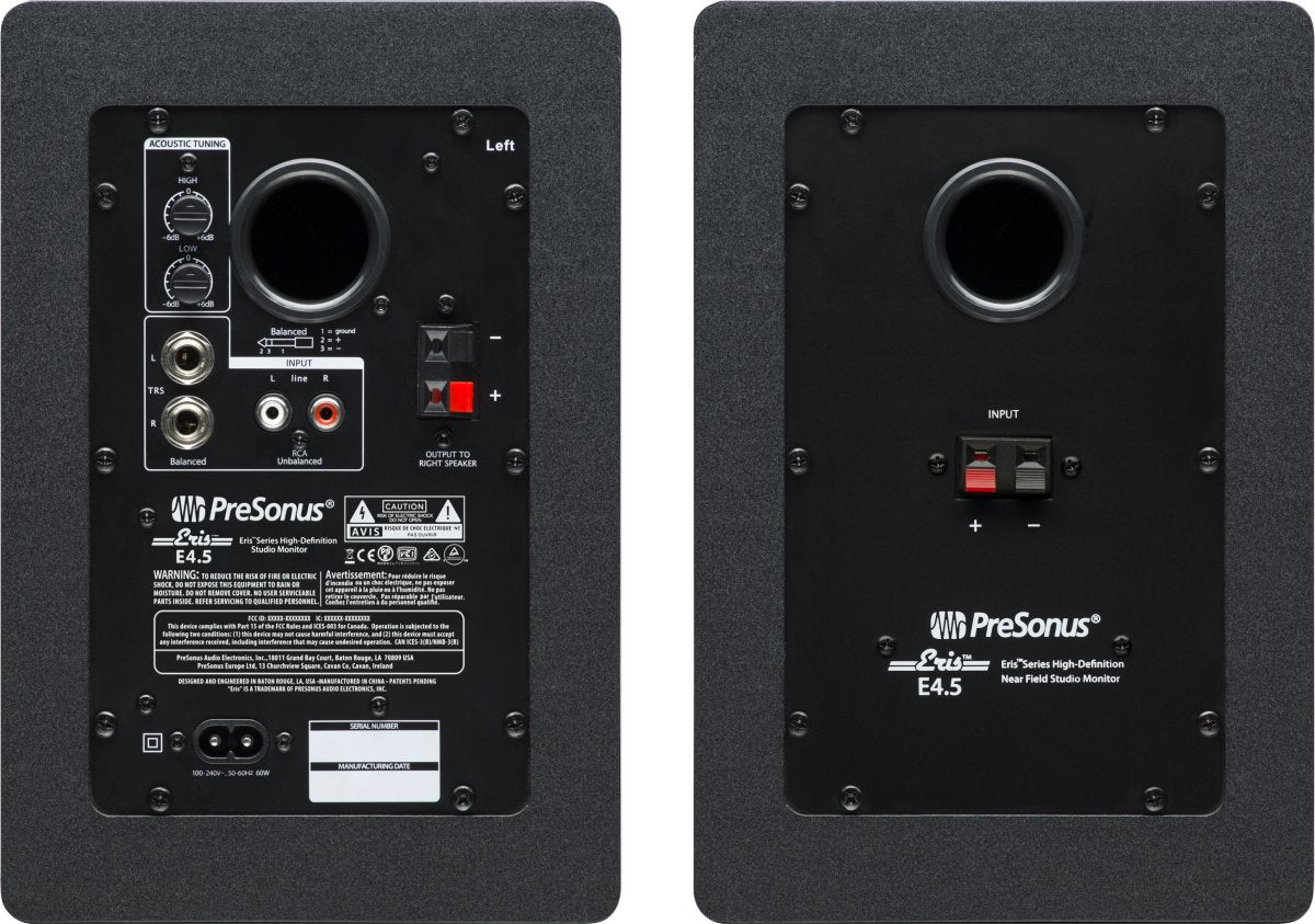 PreSonus Eris E4.5-2-Way 4.5" Near Field Studio Monitor (Pair)