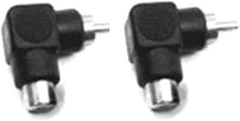 Hosa GRA-259 RCA to RCA Right Angle Adaptors, 2 Pieces
