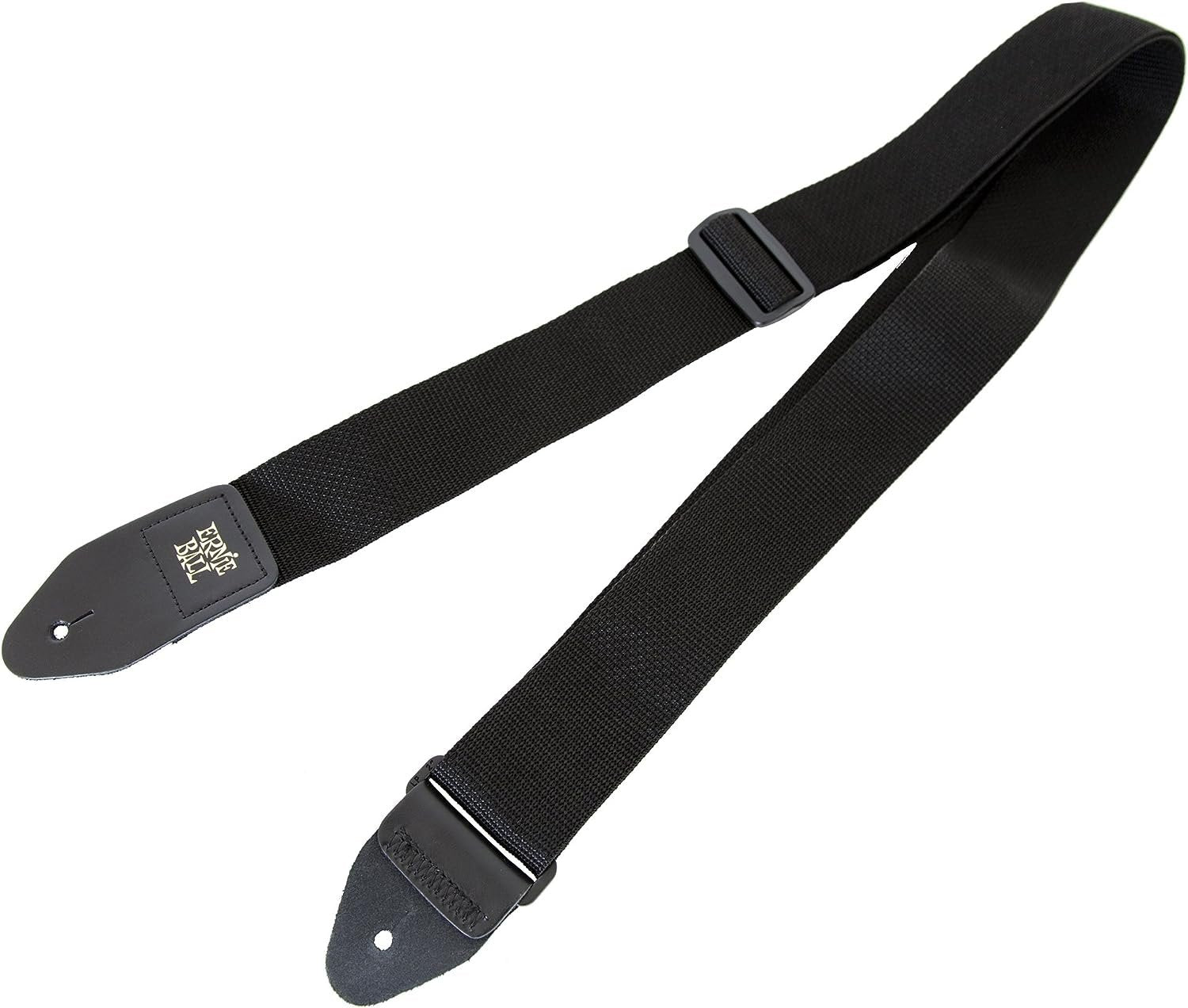 Ernie Ball Polypro Guitar Strap, Black (P04037)