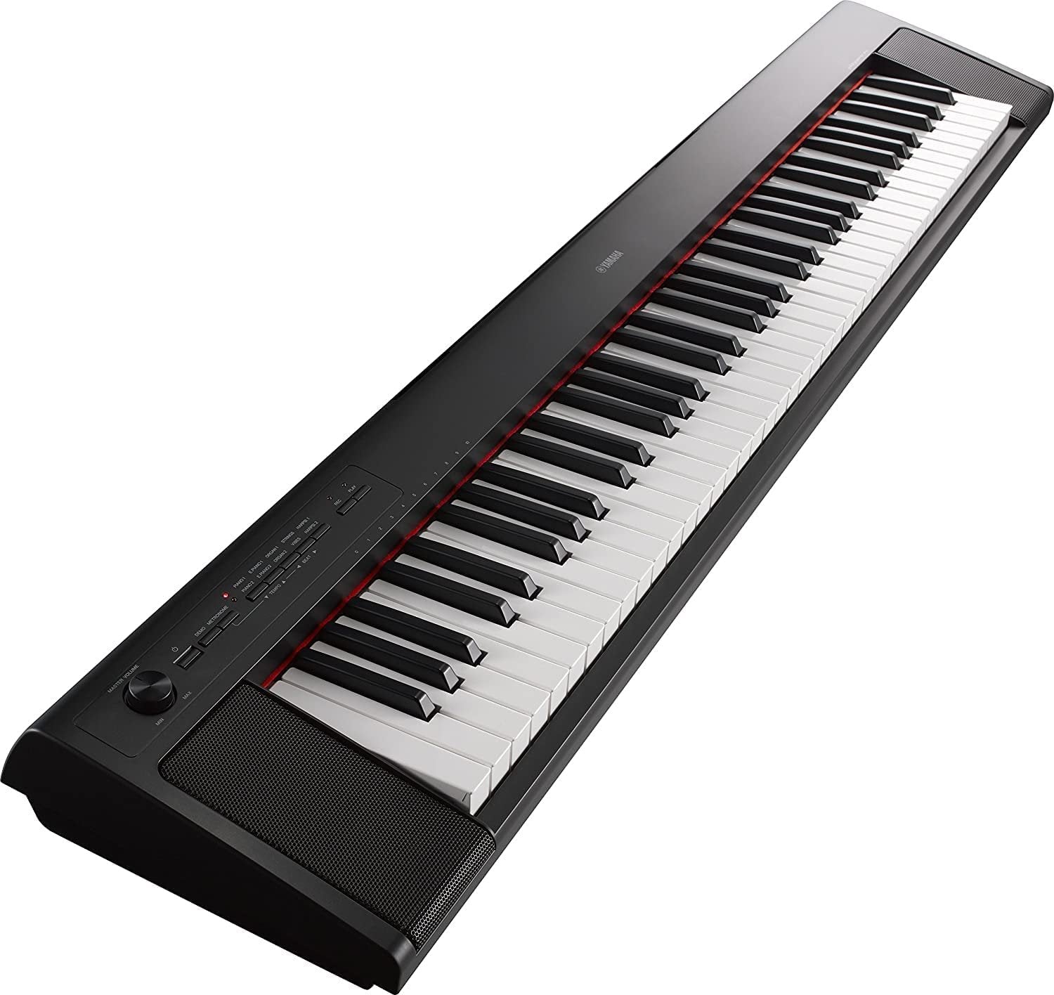 Yamaha NP32 76-Key Lightweight Portable Keyboard with PA130 Power Adapter, Black