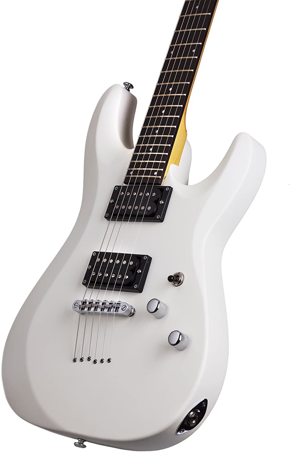 Schecter 432 C-6 Deluxe Solid-Body Electric Guitar, Satin White