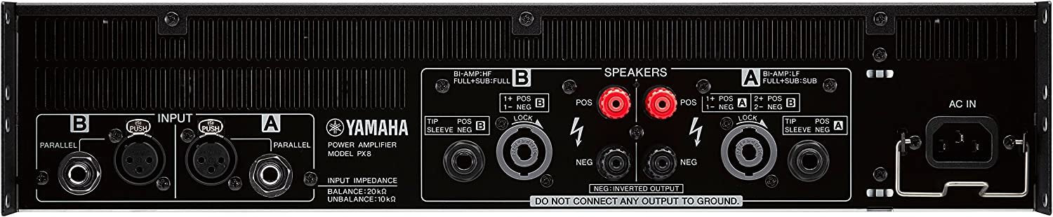 Yamaha PX8 Dual Channel 2x1050W Lightweight Power Amplifier w/ DSP