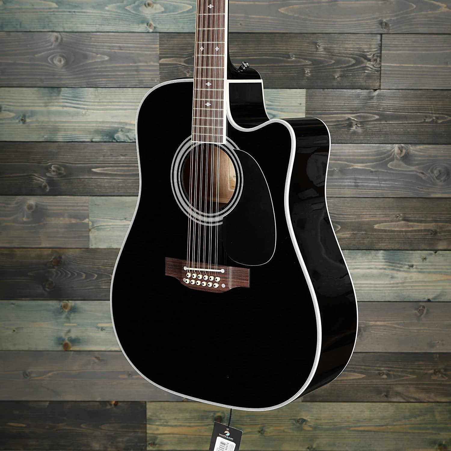 Takamine EF381SC 12-String Dreadnought Acoustic-Electric Guitar with Hard Case