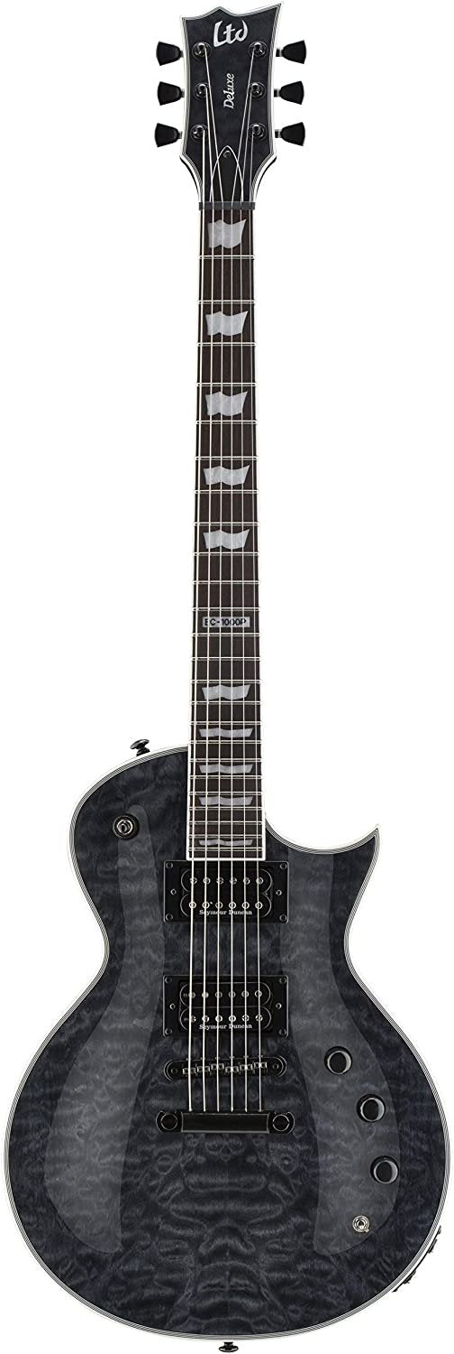 ESP LTD EC-1000 Piezo Electric Guitar, See Thru Black
