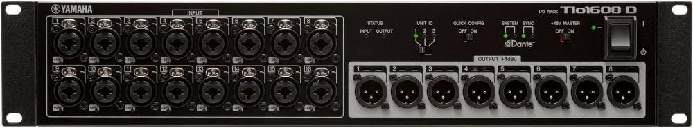 Yamaha Tio1608-D 16-Input, 8-Output Dante Stage Box for TF Series