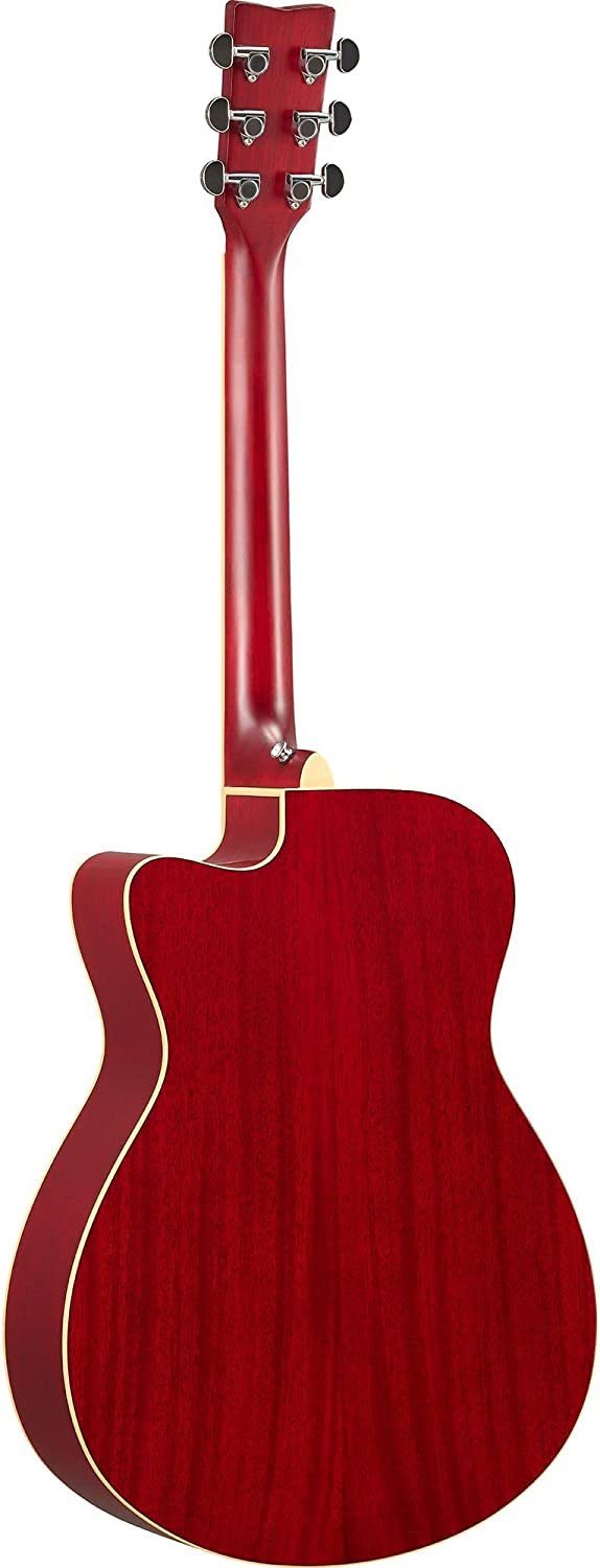 Yamaha FSC-TA Concert Cutaway Transacoustic Guitar w/ Chorus and Reverb, Ruby Red